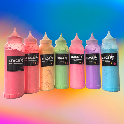 Holi Colour Powder 10kg Party Pack - 25 Squeeze Bottle Rainbow Box